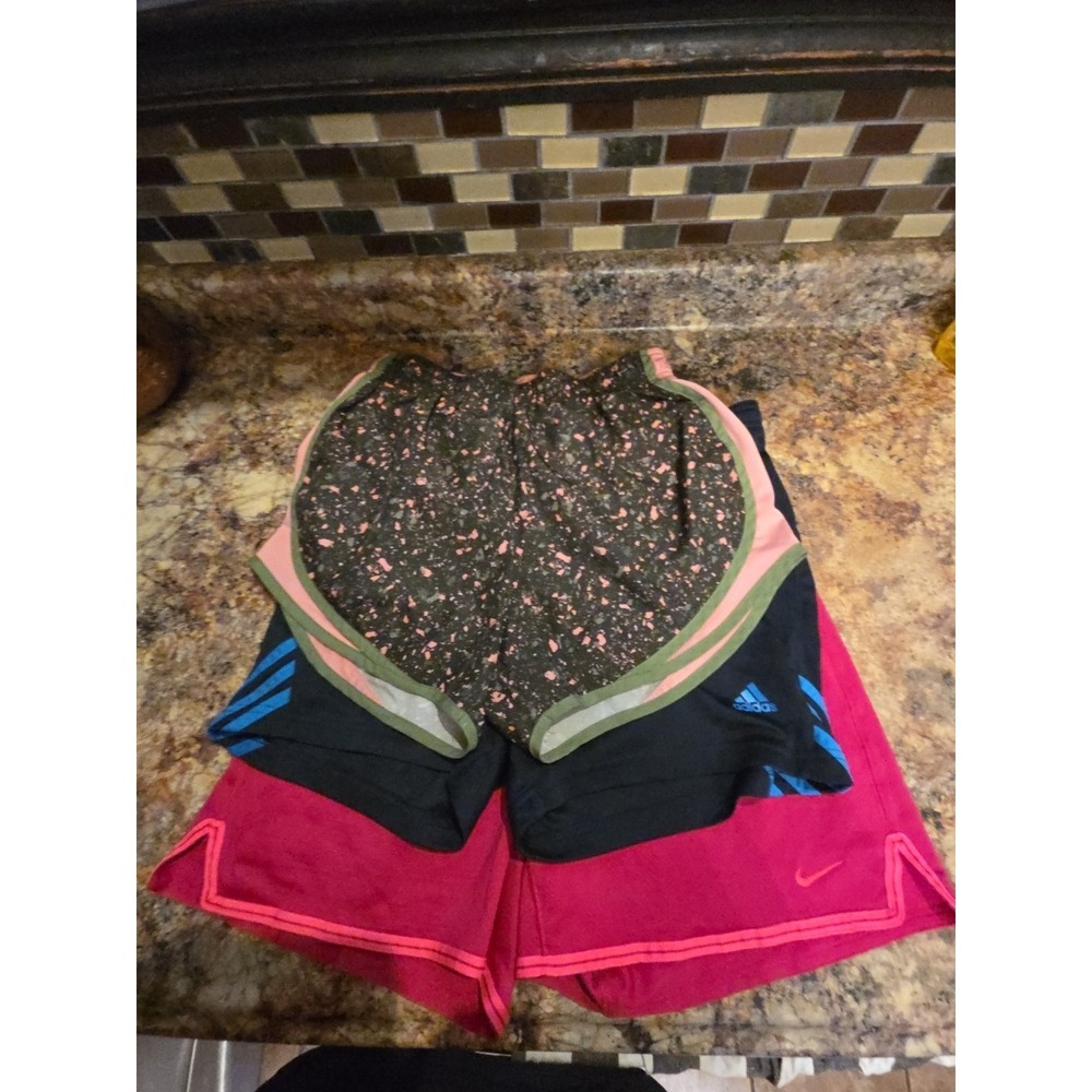 Nike, Adidas Lot Of 3 Women's Small Athletic Shorts, Walking, Workout, Summer